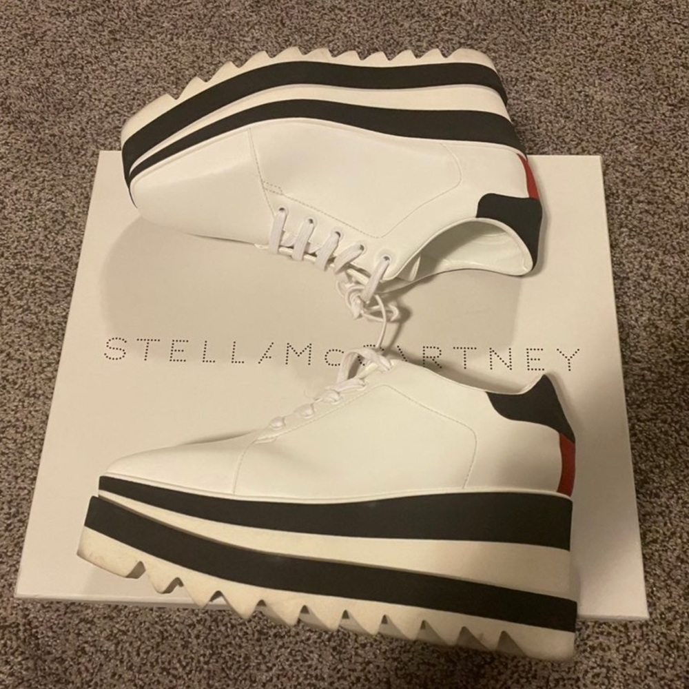 Stella McCartney Sneak Elyse Lace Up Platform Sneakers
